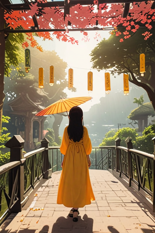 Bông Hồng Vàng Và Bình Minh Mưa